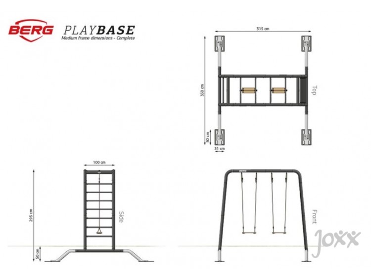 PlayBase afmeting