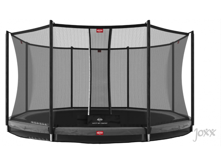 BERG Favorit InGround 380 Grijs + Safety Net Comfort