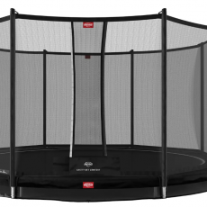 BERG Favorit InGround 380 Zwart + Safety Net Comfort