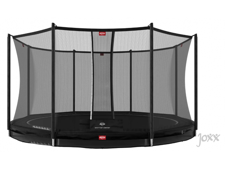 BERG Favorit InGround 380 Zwart + Safety Net Comfort