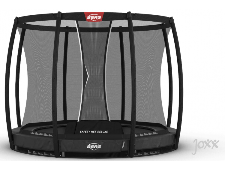 BERG Champion InGround 270 Grijs + Safety Net Deluxe