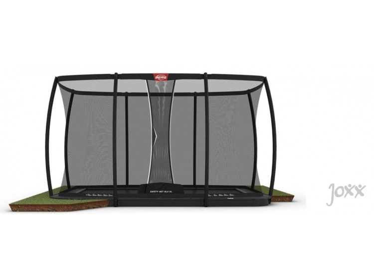BERG Champion FlatGround Grijs + Safety Net Deluxe XL