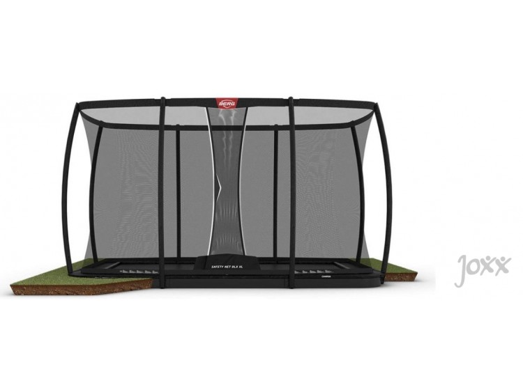 BERG Champion FlatGround Zwart + Safety Net Deluxe XL